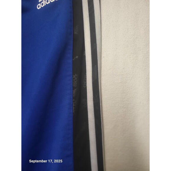 Adidas 3 Stripe Mens Basketball Pants Blue XL EUC - Picture 3 of 6